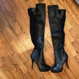 Shi by Journeys black Thigh High Boot
